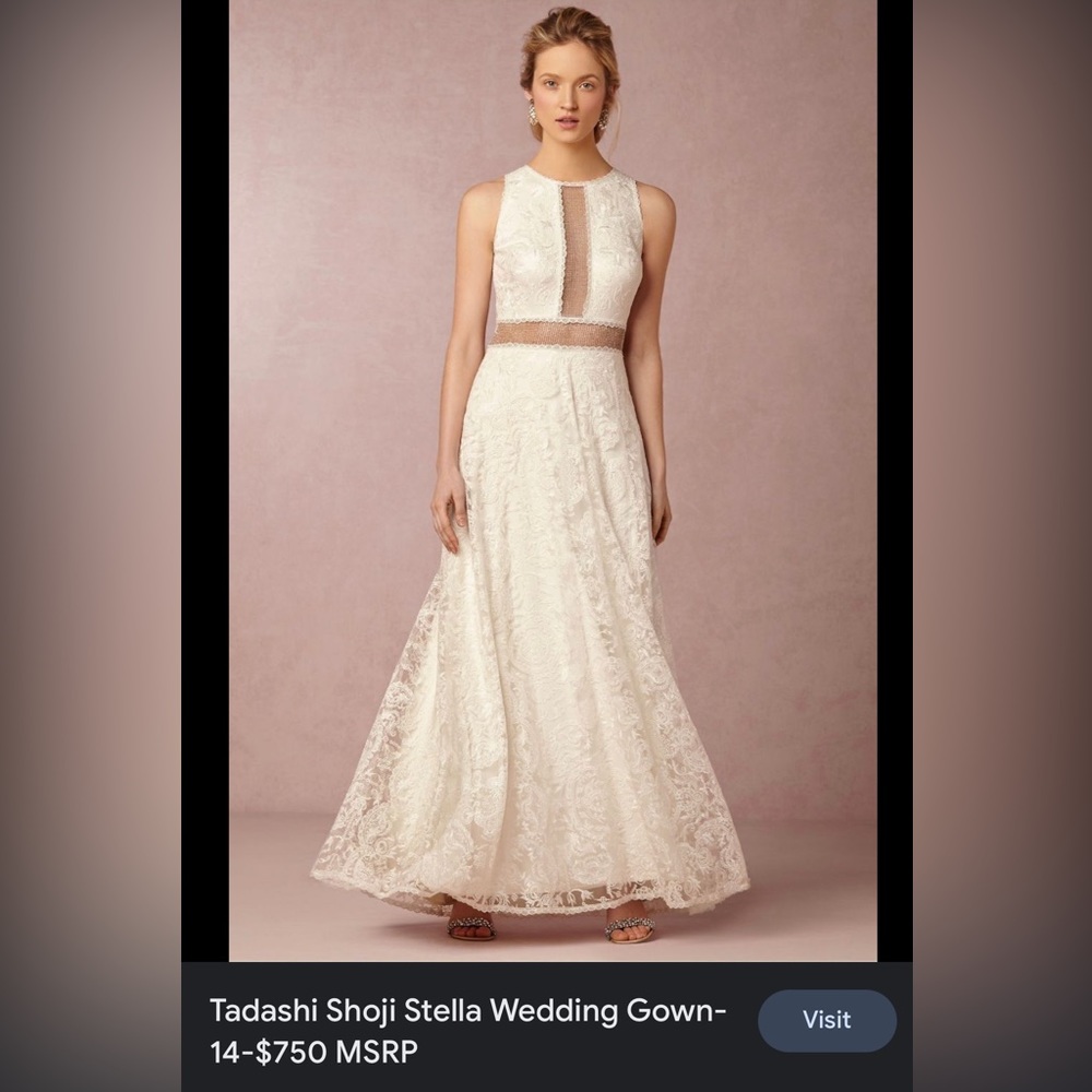 Authentic Tadashi Shoji Stella Wedding Gown